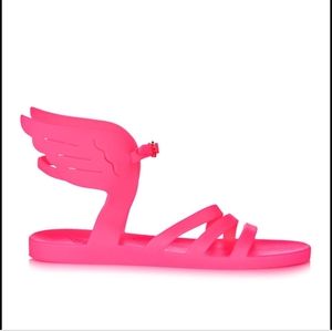 Bright Pink Ancient Greek Sandals, Size 41